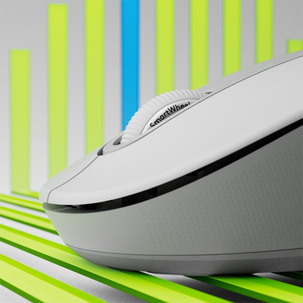 Logitech Signature M650 | Draadloze Muis | Rechtshandig | RF + Bluetooth | 2000 DPI | Wit