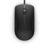 Dell MS116 | Bekabelde Muis | Links- en Rechtshandig | USB-A | 1000 DPI | Zwart