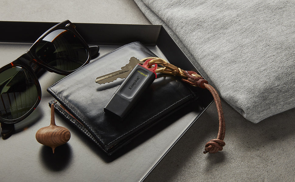 Kingston DataTraveler Exodia | 256GB USB-A 3.2 Flash Drive | Zwart