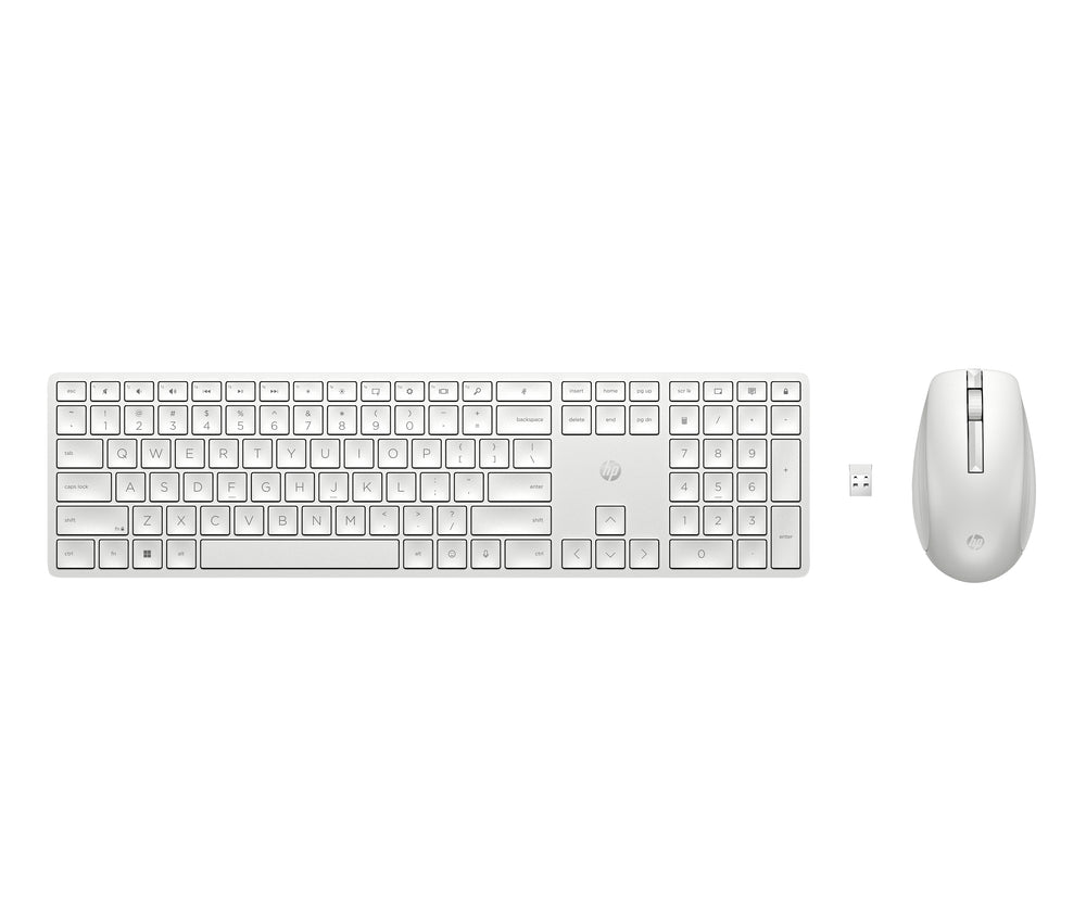 AZERTY | HP 650 Wit | Draadloze Muis en Toetsenbordcombo | AZERTY