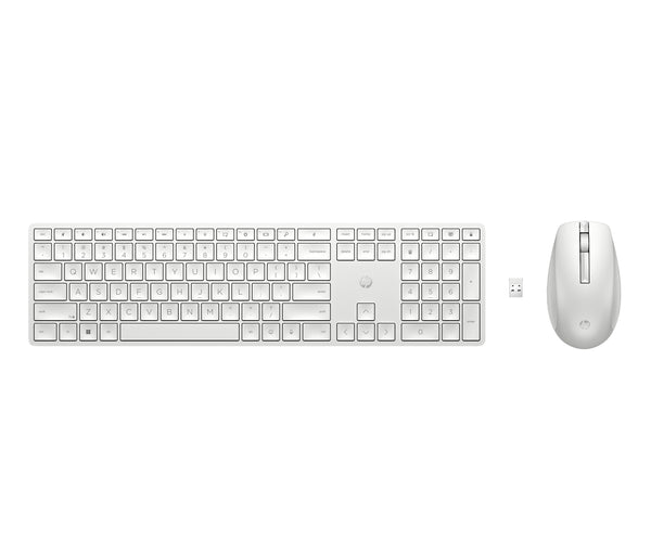 AZERTY | HP 650 Wit | Draadloze Muis en Toetsenbordcombo | AZERTY