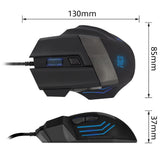 ACT AC5000 | Bedrade Gaming Muis | Rechtshandig | USB-A | 3200 DPI | Zwart