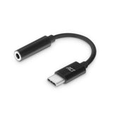 ACT AC7380 | 3.5mm naar USB Type-C | 0,11 Meter | Audiokabel Tussenstuk | Zwart