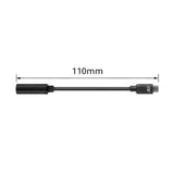 ACT AC7380 | 3.5mm naar USB Type-C | 0,11 Meter | Audiokabel Tussenstuk | Zwart