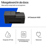 HP DeskJet 4320 All-in-One Printer, Wifi, Dubbelzijdig Printen, Scan en Kopieer, A4, Kleur — detailfoto