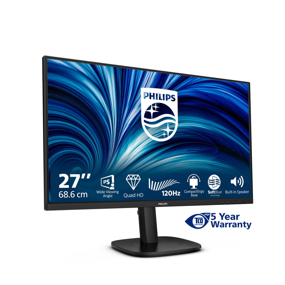 Philips 27B2N3500J/00 | 27" Quad HD IPS Monitor | 120 Hz | Zwart