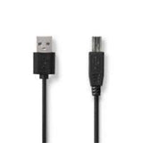 Nedis CCGT60100BK20 | USB 2.0 | USB-A naar USB-B | 2m | Zwart