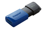 Kingston DataTraveler Exodia M | 64GB USB-A 3.2 Flash Drive | Zwart/Blauw