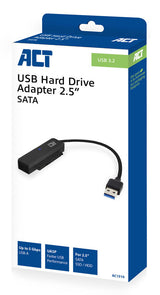 ACT kabel-tussenstuk | SATA naar USB-A | Zwart | AC1510