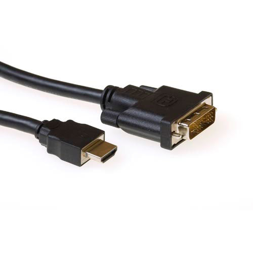 ACT AK3741 | HDMI naar DVI-D Kabel | A Male - DVI-D Male