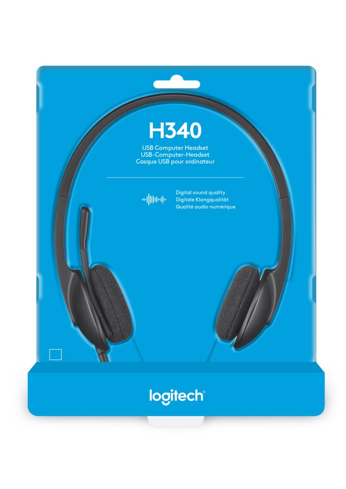 Logitech H340 | Bedrade On-Ear USB Headset | Zwart