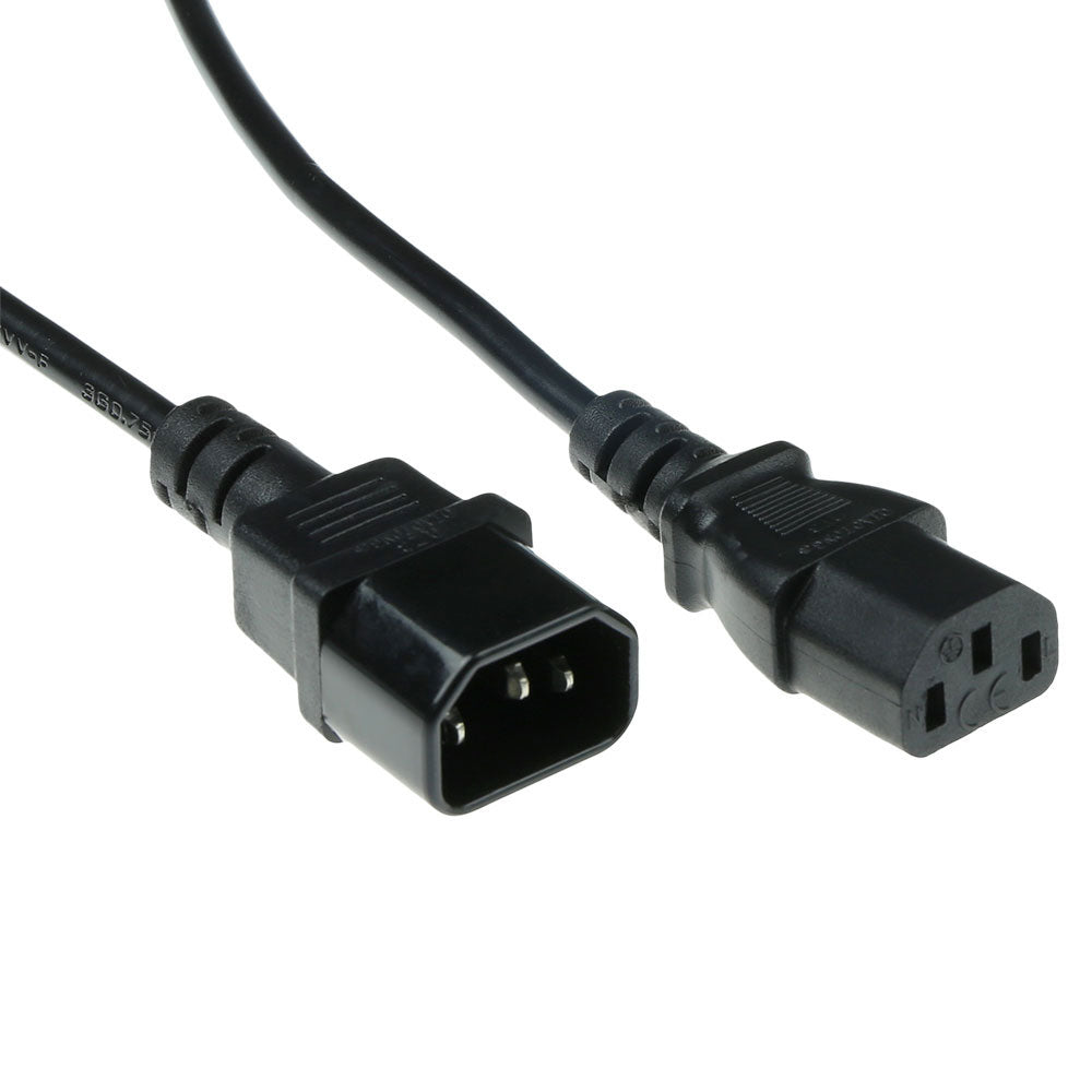 ACT AK5032 | 5 m Stroomkabel | C13 naar C14 | Zwart | 230V / 10A