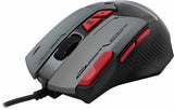 Baracuda MANTA RGB | Bekabelde Gaming Muis | Rechtshandig | USB-A | 12800 DPI | Grijs
