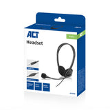 ACT AC9330 | On-Ear Headset met Microfoon | Zwart