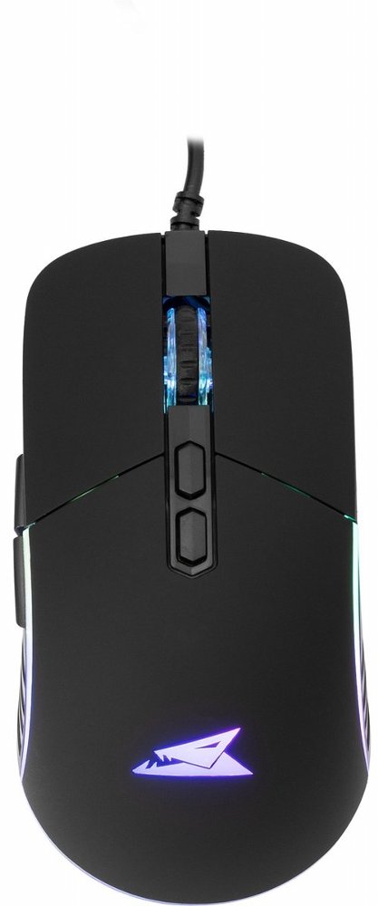 Baracuda NAUTILUS RGB | Bekabelde Gaming Muis | Rechtshandig | USB-A | 12800 DPI | Zwart