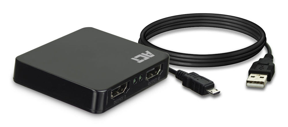 ACT AC7835 | 1x2 HDMI 1.4 Splitter | 4K @30Hz | HDCP 1.4 | USB-gevoed