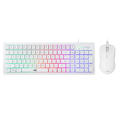 Baracuda ORCA RGB | Bekabeld Gaming Toetsenbord inclusief Muis | QWERTY | Wit