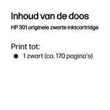HP 301 | Originele Zwarte Inktcartridge