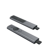 Logitech Spotlight Presenter | Draadloos | Bluetooth & USB 2.4 GHz | Bereik tot 30 meter | Grijs