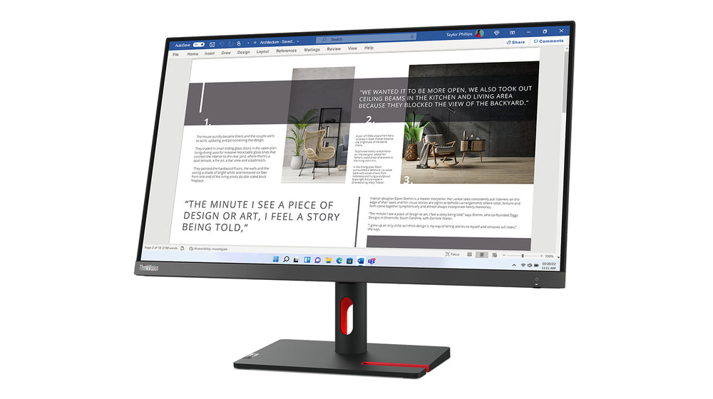 Lenovo ThinkVision S27i 30 | 27" Full HD IPS Monitor | 100Hz | Grijs
