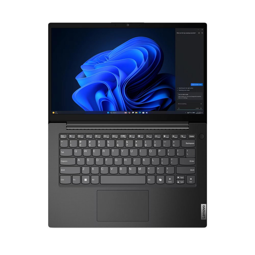 Lenovo V14 G5 laptop, 14 inch, Intel Core i5, 8GB RAM, 512GB SSD — dichtgeklapt deksel