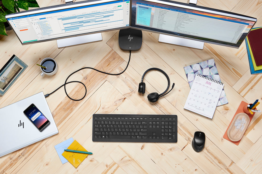 HP 5TW10AA G5 | USB-C Docking Station | Dual 4K | 100W Power Delivery | Zwart