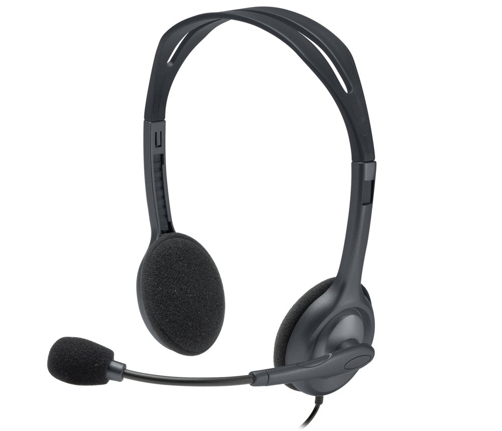 Logitech H111 | On-Ear Bedrade 3,5mm Koptelefoon met Microfoon | Grijs