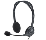 Logitech H111 | On-Ear Bedrade 3,5mm Koptelefoon met Microfoon | Grijs