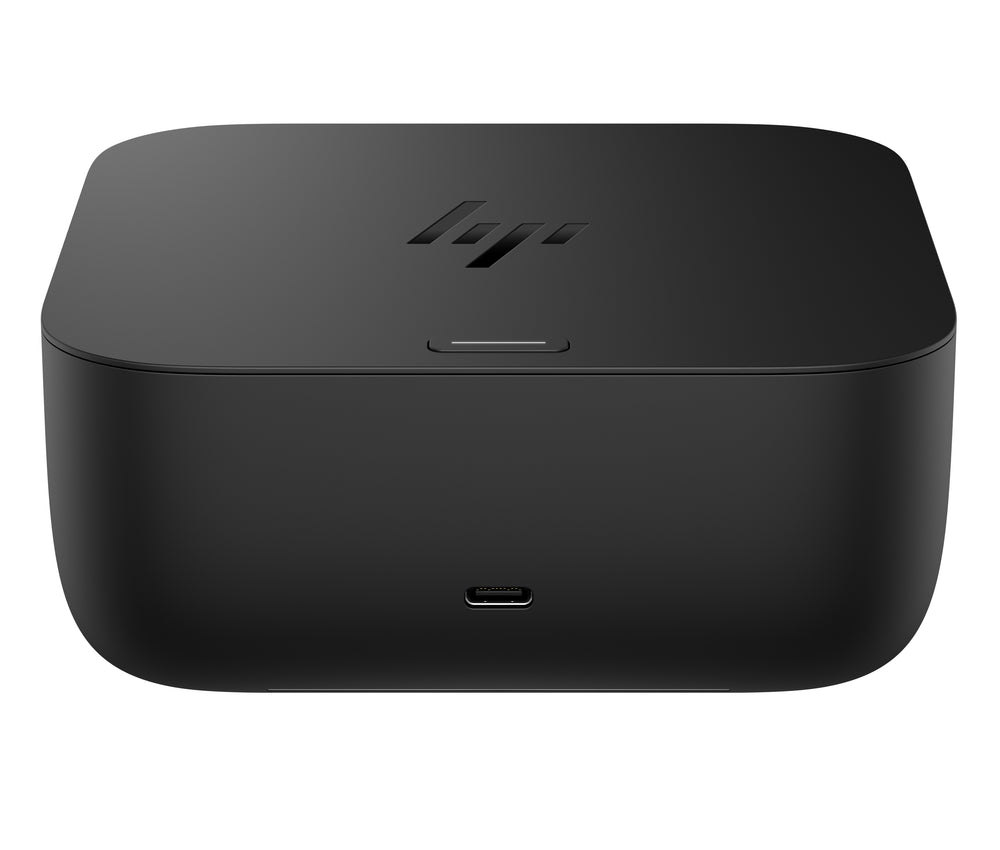 HP USB-C 100W G6, USB-C Docking Station, 100W Power Delivery, Zwart — van bovenaf
