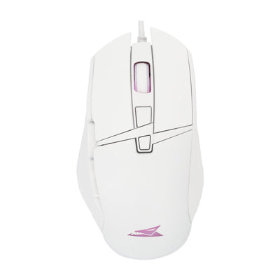 Baracuda RAPTOR RGB | Bedrade Gaming Muis | USB-A | 6400 DPI | Wit