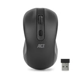 ACT AC5105 | Draadloze Muis | Links- en Rechtshandig | RF | 1000 DPI | Zwart