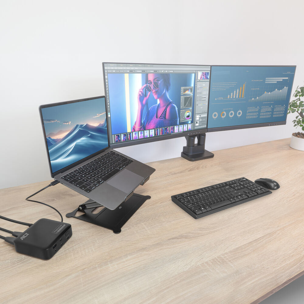 ACT AC7150 | Docking Station | USB-C | Zwart