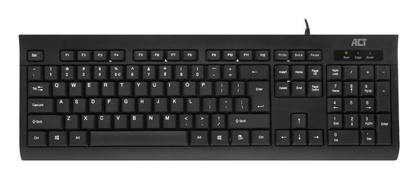 ACT AC5410 | Bedraad Toetsenbord | USB Aansluiting | QWERTY