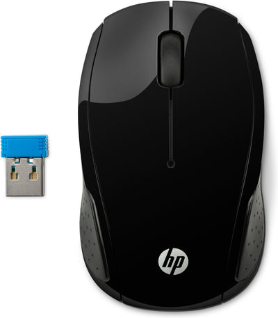 HP 200 | Draadloze Muis | Links- en Rechtshandig | RF | 1000 DPI | Zwart