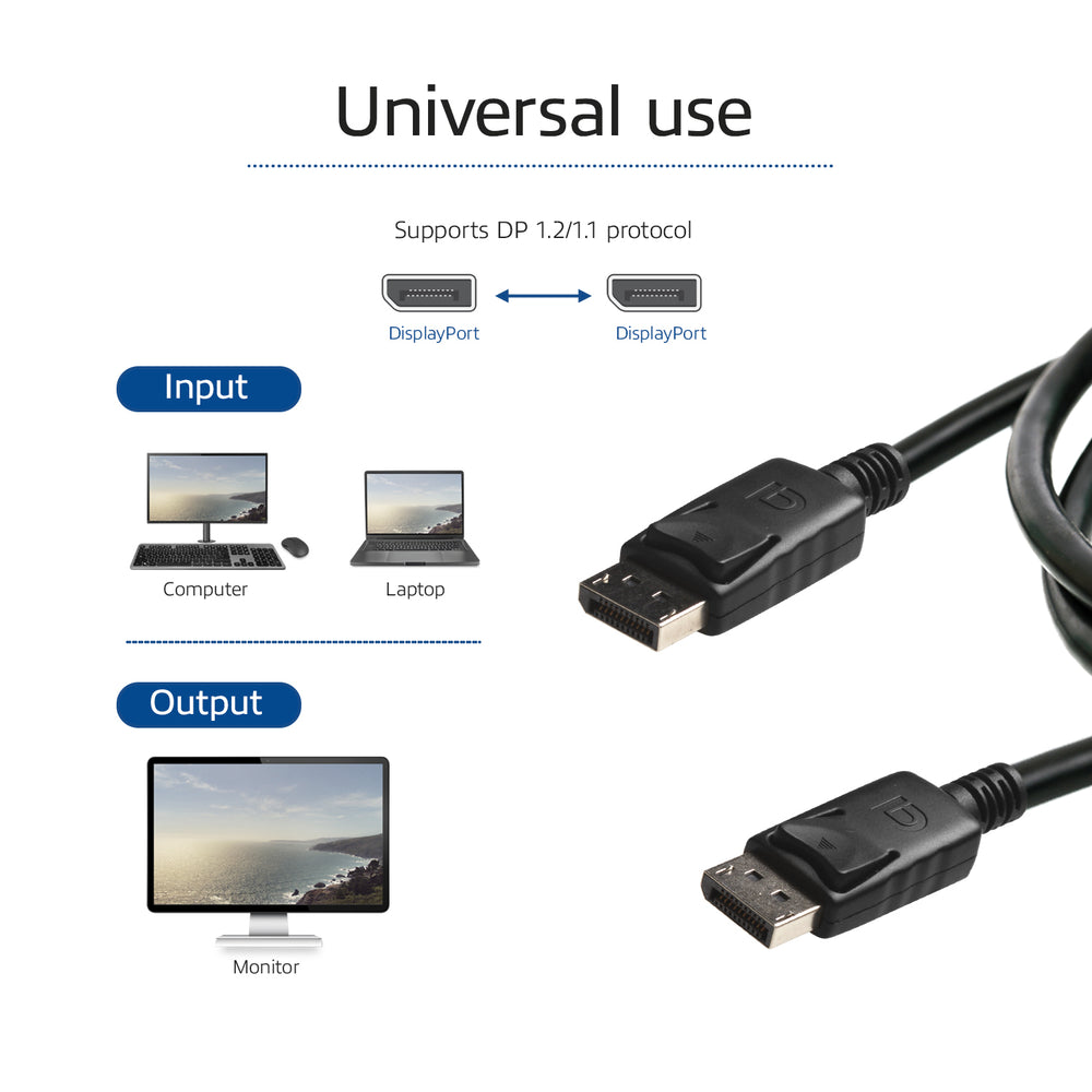 ACT AK3981 | DisplayPort Kabel | 3,0m | Zwart
