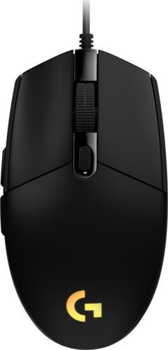Logitech G203 LIGHTSYNC | Bedrade Gaming Muis | Links- en Rechtshandig | USB-A | 8.000 DPI | Zwart