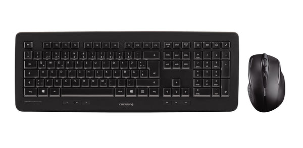 CHERRY DW 5100 | Draadloze Muis- en Toetsenbordcombo RF | QWERTY US | Zwart