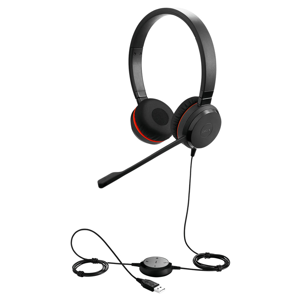 Jabra Evolve 20SE MS | Bedrade On-ear Stereo Headset | USB-A | Zwart | Microsoft Teams Gecertificeerd