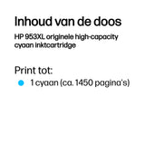 HP 953XL | Originele High-Capacity Cyaan Inktcartridge
