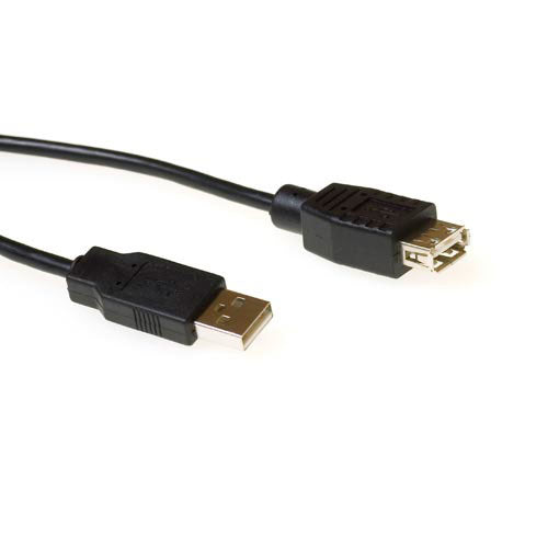 ACT | USB 2.0 Verlengkabel | USB-A Male naar USB-A Female | Zwart
