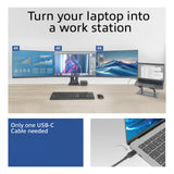 ACT Universeel USB-C Dockingstation | 4K | 3 Monitoren via HDMI en DisplayPort | DisplayLink