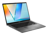 Asus Vivobook 14 laptop, 14 inch, AMD Ryzen AI 5, 16GB RAM, 512GB SSD — toetsenbord van bovenaf