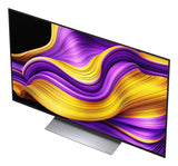 LG OLED48G56LS, 48'' OLED evo AI G5 Smart TV, 4K Ultra HD 165Hz, webOS 25, WiFi, Zwart, Inclusief standaard — achterzijde