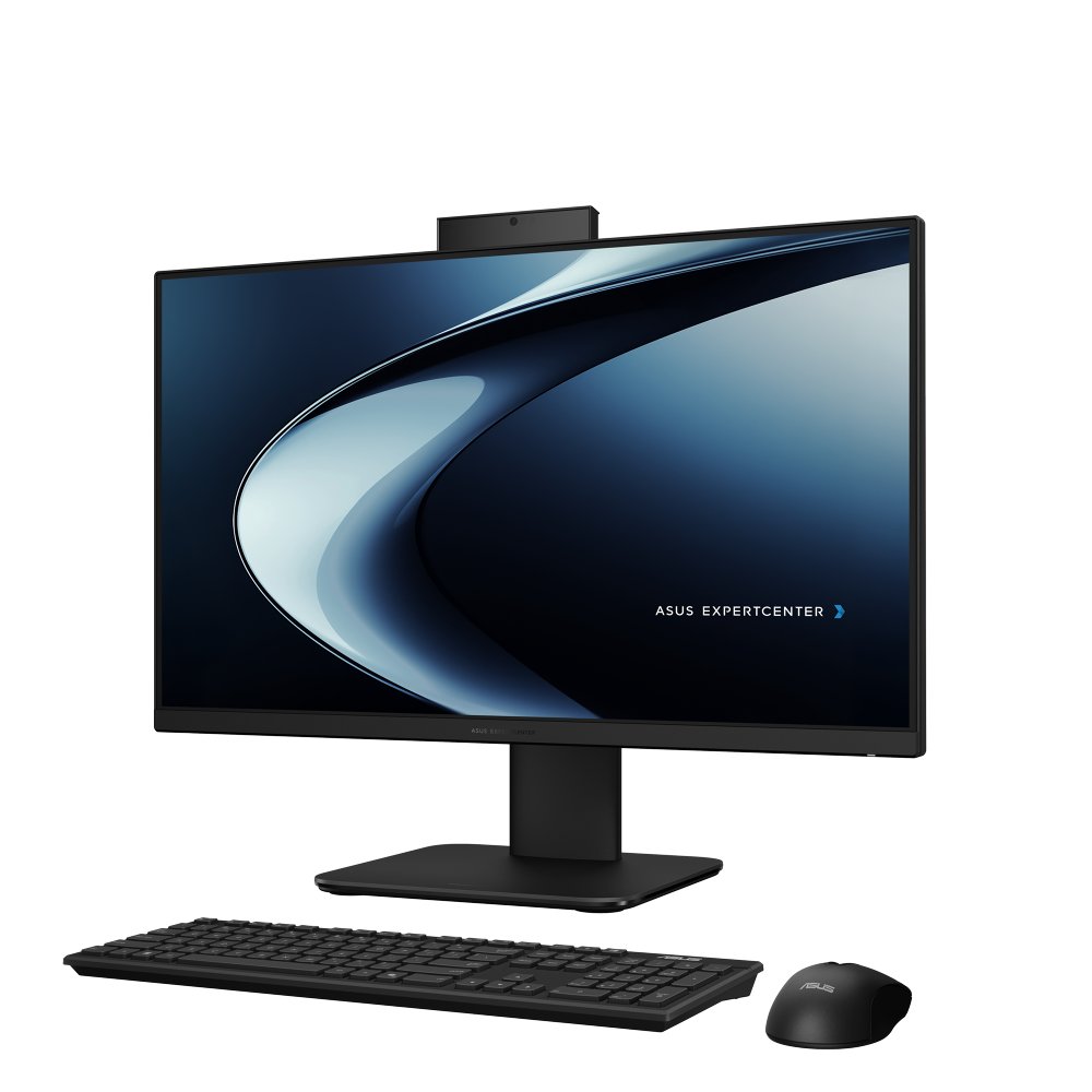 Asus ExpertCenter AiO, 23.8'' Full HD IPS, Intel Core i3-1315U, 16GB DDR5, 512GB SSD, Windows 11 Pro Education, Zwart — vooraanzicht