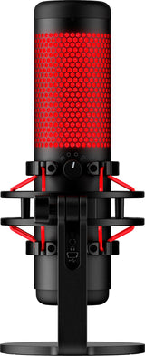 HyperX QuadCast | USB-microfoon | Rode verlichting | Voor pc en console | Zwart/Rood | Open Box