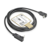 ACT AC7478 | USB 3.2 Gen 2 Kabel | USB-C (haaks boven/beneden) naar USB-C (haaks boven/beneden) | 60W | 10Gbps | 2m | Zwart