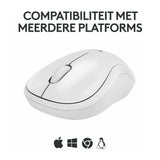 Logitech M240 | Draadloze Bluetooth Muis | Ambidextrous | Compact Reisformaat | Wit