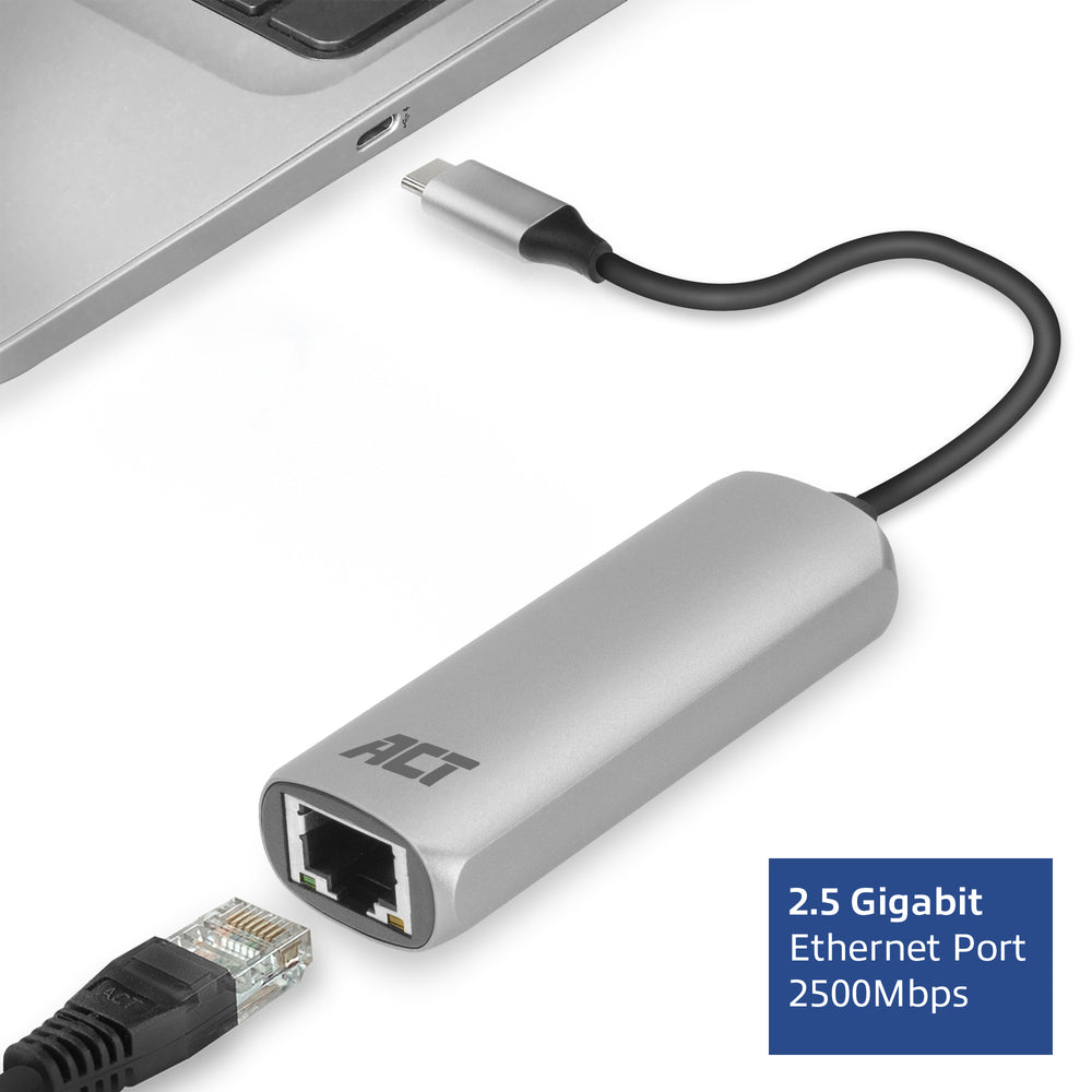 ACT AC7081 | USB 3.2 Gen 1 (3.1 Gen 1) Type-C Interface Hub | 2500 Mbit/s | Aluminium