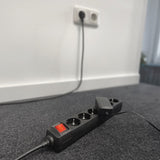 ACT AC2465 | Stekkerdoos | 6 Stopcontacten | 3 m | Binnen | Zwart