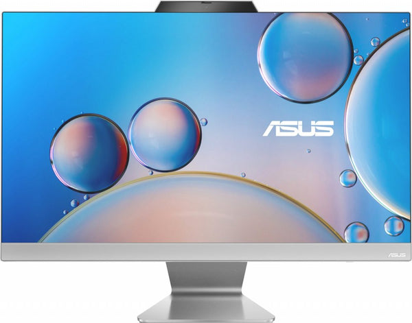 ASUS All-in-One M3402WFAK, 23.8'' Full HD IPS, AMD Ryzen 5 7520U, 8GB DDR5, 512GB SSD, W11 Pro Education, Inclusief Toetsenbord en Muis, Zilver — vooraanzicht